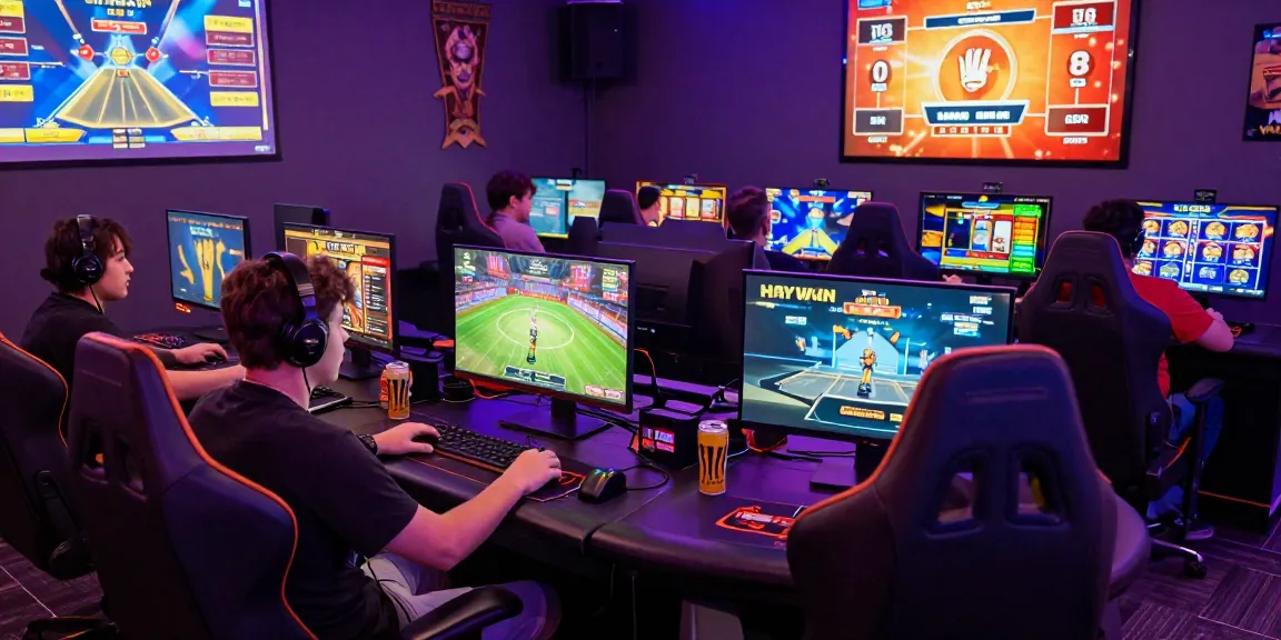 Players enjoying immersive gaming experiences at HAYWIN, showcasing vibrant games and an electrifying atmosphere.