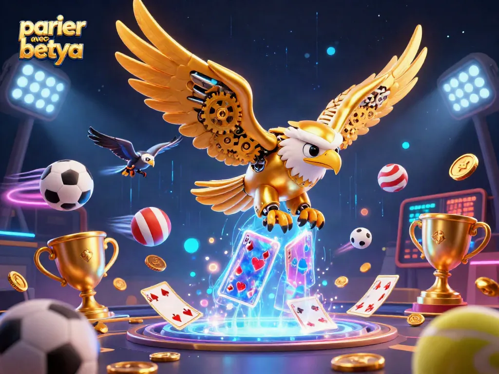 Engage in thrilling bets and competitions parier avec betya, amidst dynamic sports elements and vibrant visuals.