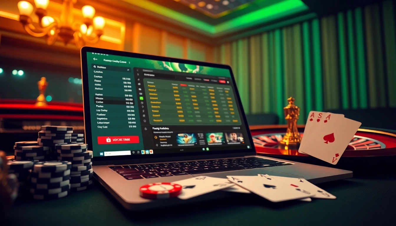 Crickex betting scene featuring live cricket odds and interactive gambling elements.
