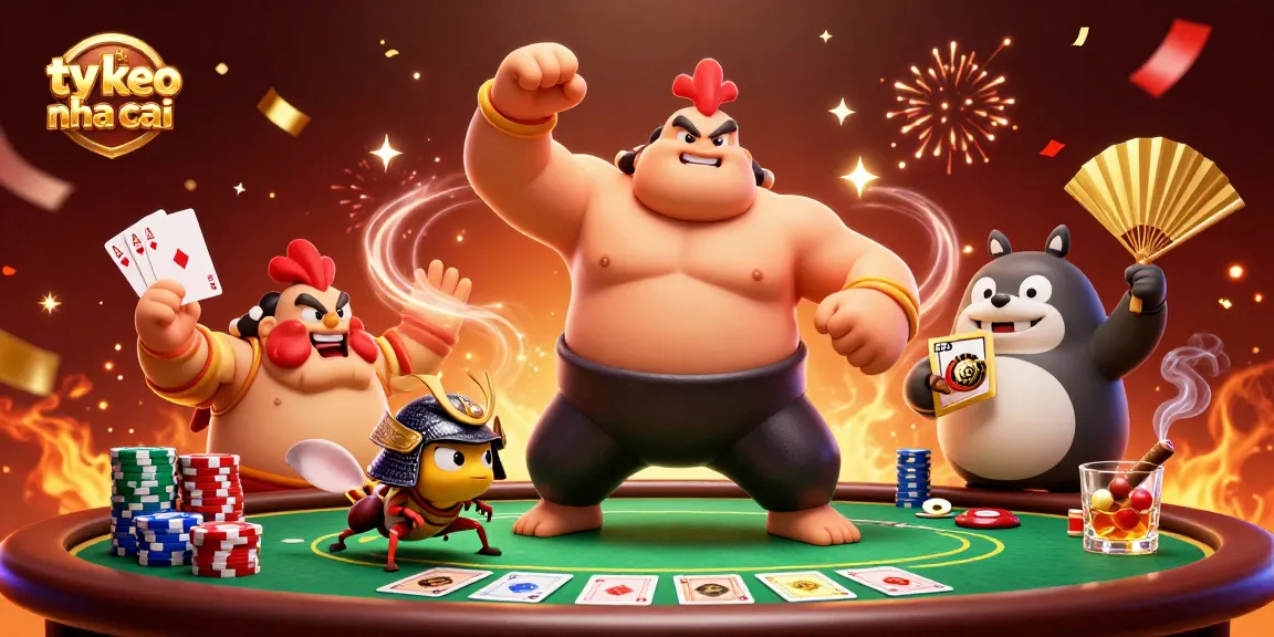 Experience thrilling ty le keo nha cai action in a vibrant casino showdown scene.