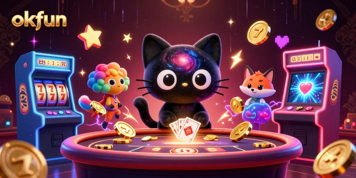 Engage with the thrilling slot games at okfun, featuring dynamic 3D elements and colorful characters.