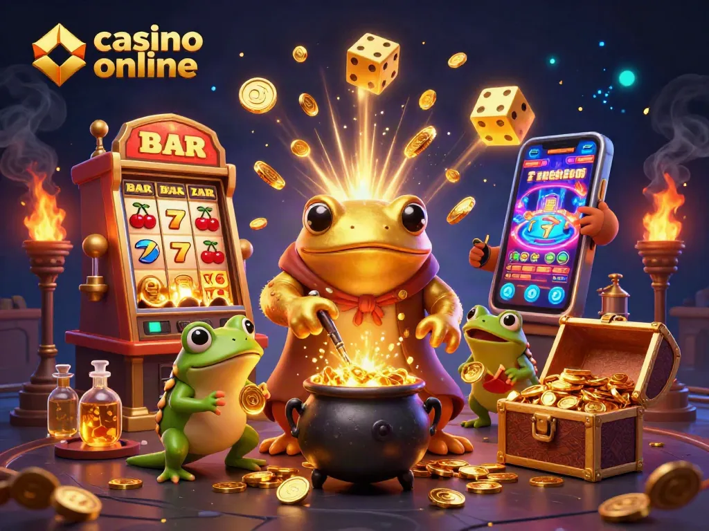 Juega en casino online con tragamonedas y emoción en un entorno vibrante y dorado.