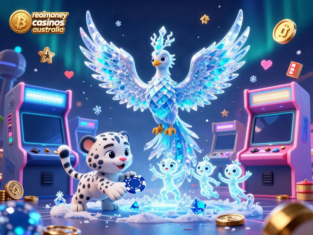 Experience the thrill of real money bitcoin casinos Australia with dynamic gaming characters and vivid elements.