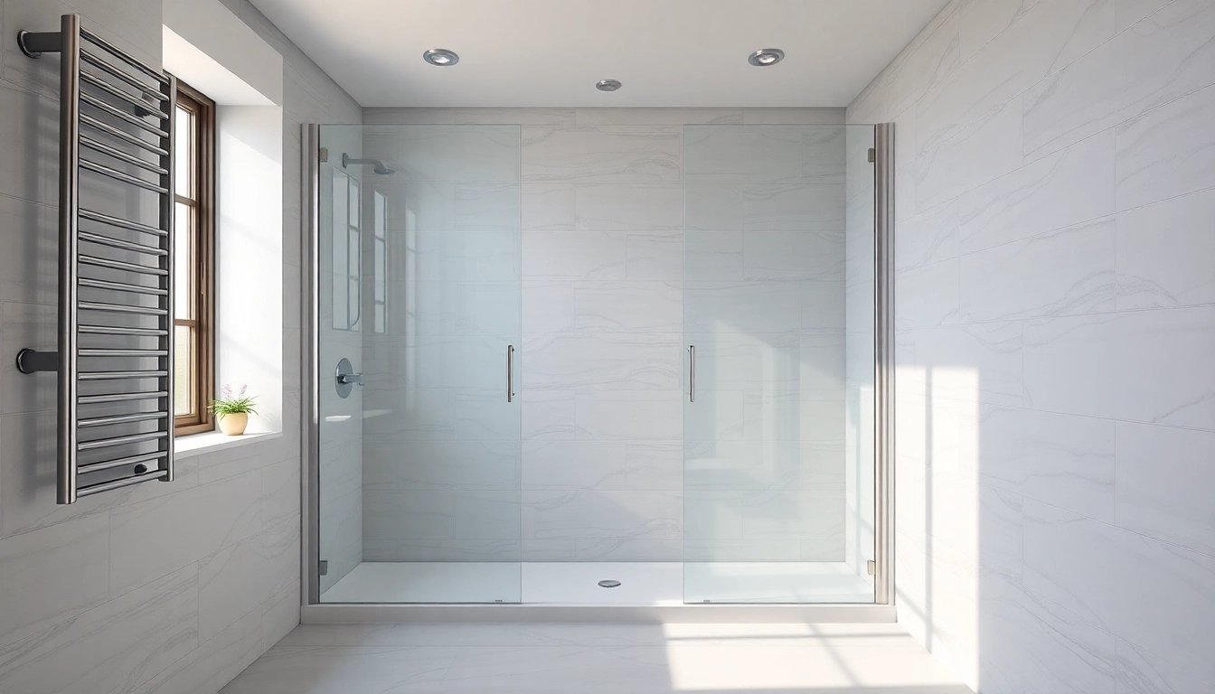 Moderne duschkabine 80x80 eckeinstieg in einem eleganten Badezimmer mit klaren Linien und natürlichen Lichtquellen.