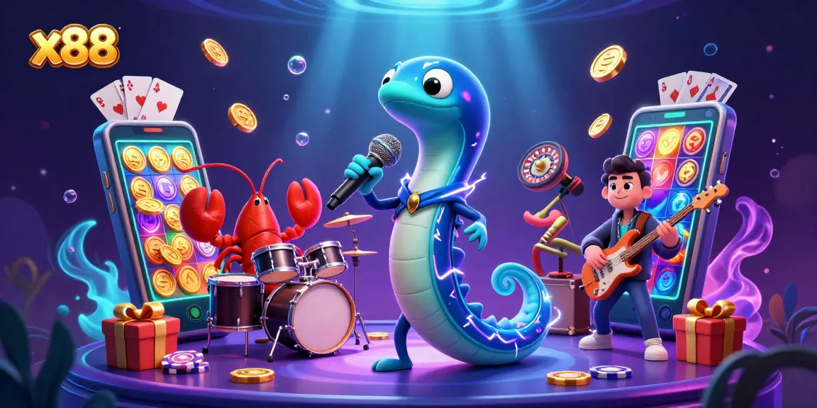 Experience the thrilling x88 casino atmosphere with vibrant 3D characters and engaging slot games.